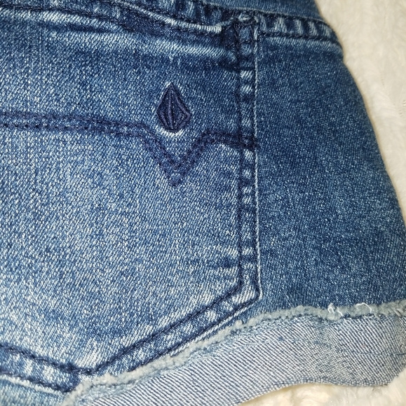 🖤 Shorts volcom sound check short cuffed stretchy dark jean 27 S M - Picture 3 of 6